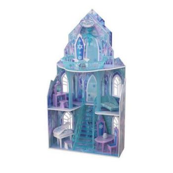 Casuta din lemn pentru papusi Castelul Frozen Kidkraft 65881