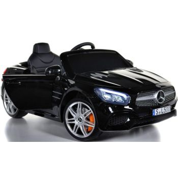 Masinuta electrica cu roti din cauciuc Mercedes Benz SL500 Black de firma originala