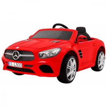 Masinuta electrica Mercedes Benz SL500 cu scaun de piele Red