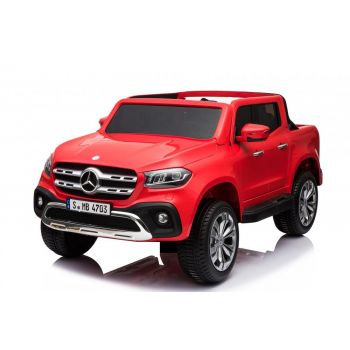 Masinuta electrica cu scaun de piele Mercedes Benz X-Class Red