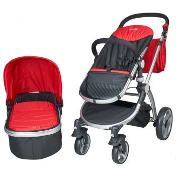 Carucior 2 in 1 Veneto rosu Kidscare la reducere