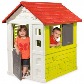 Casuta pentru copii Smoby Nature Playhouse la reducere