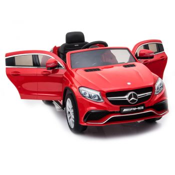 Masinuta electrica cu scaun de piele Mercedes AMG GLE63 Coupe Red