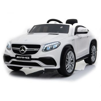 Masinuta electrica cu roti din cauciuc Mercedes AMG GLE63 Coupe White