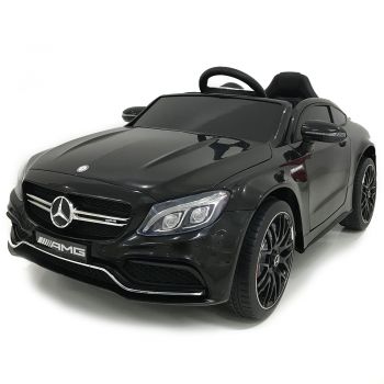 Masinuta electrica cu roti din cauciuc Mercedes Benz C63s Black Masinuta electrica cu roti din cauciuc Mercedes Benz C63s Black