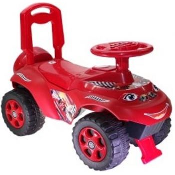 Masinuta copii fara pedale Ride-On Music 0142R06 Rosu cu sunete si greutate maxima admisa de 30 kg