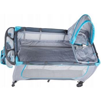 Patut pliabil accesorizat Ecotoys gri ieftin