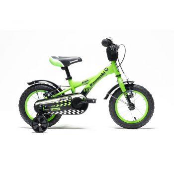 Bicicleta copii Kawasaki Ninja 12 inch green la reducere