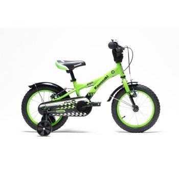 Bicicleta copii Kawasaki Ninja 14 inch green la reducere