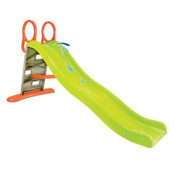Tobogan Mochtoys cu zid de alpinism si posibilitate atasare furtun apa Verde 205 cm