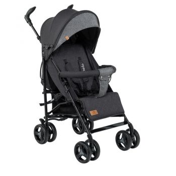 Carucior sport Irma cu husa de picioare si plasa de tantari negru Lionelo de firma original