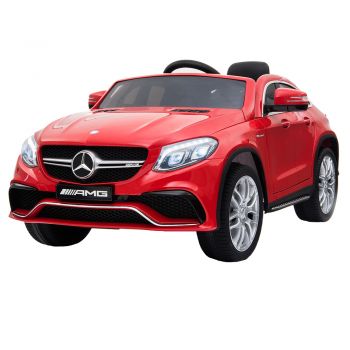 Masinuta electrica cu roti din cauciuc Mercedes GLE63 AMG Coupe Red