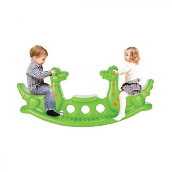 Balansoar pentru copii Dino Seesaw Green