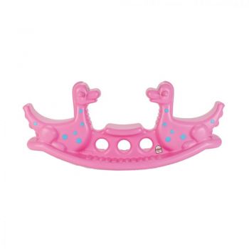 Balansoar pentru copii Dino Seesaw Pink la reducere