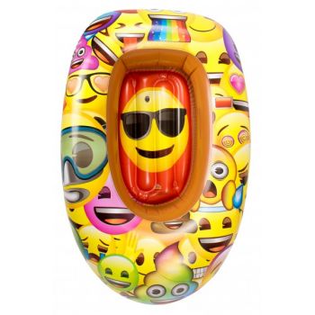 Barca gonflabila pentru copii Saica 90cm Emoji ieftina