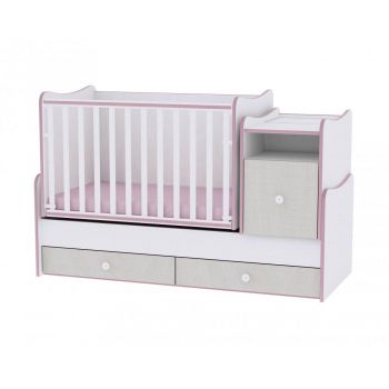 Mobilier transformabil Trend Plus White Pink Crossline la reducere