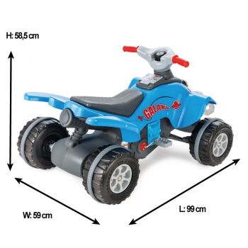 Atv cu pedale Galaxy Blue la reducere