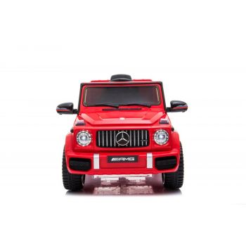 Masinuta electrica cu roti din cauciuc si scaun de piele Mercedes Benz G 63 Red Masinuta electrica cu roti din cauciuc si scaun de piele Mercedes Benz G 63 Red