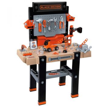 Atelier Smoby Black and Decker Bricolo Ultimate cu Accesorii