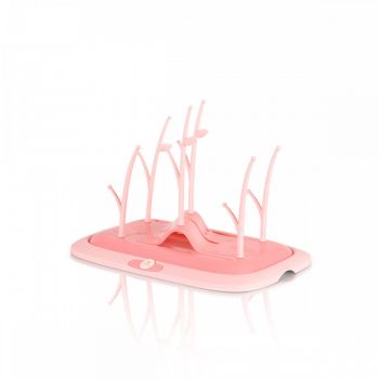 Suport pentru uscare biberoane Drying Rack Coral Pink de firma original