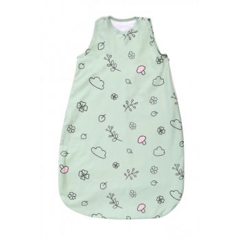 Sac de dormit de toamnaiarna 85 cm bumbac ranforce Lamb Green ieftin