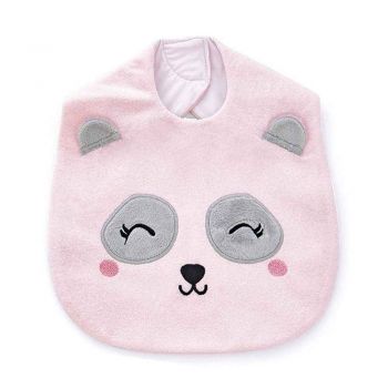 Baveta plusata BabyJem Panda Pink