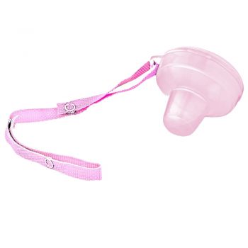 Cutiuta suzeta cu lantisor BabyJem Pink