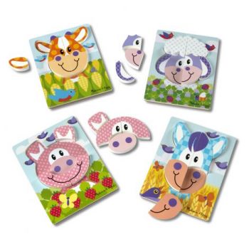 Set 4 puzzle Animale domestice - Melissa & Doug ieftin