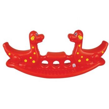 Balansoar pentru copii Dino Seesaw Rosu de firma original