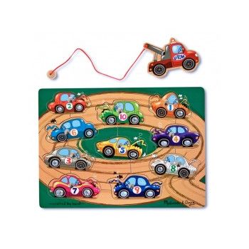 Melissa & Doug - Puzzle lemn magnetic Remorcherul