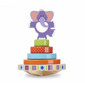 Piramida de stivuit Elefantel Melissa & Doug la reducere