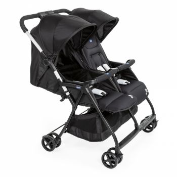 Carucior gemeni Chicco Ohlala Black Night 0luni+ de firma original