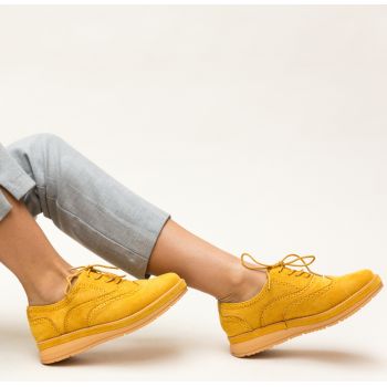 Pantofi Casual Haseeb Galbeni