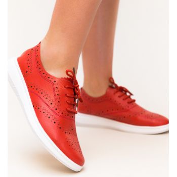 Pantofi Casual Indigo Rosii