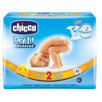 Scutece Chicco Dry Fit Advanced Mini nr.2 (3-6 kg)