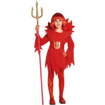 Costum rosu diavolita copii halloween de firma original