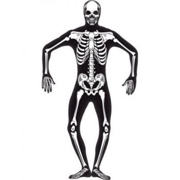 Costum schelet fosforescent - marimea 128 cm ieftin