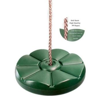 Leagan copii rotund Monkey, din plastic HDPE, rezistent UV, cu accesorii, Verde, KBT 150.001.002.001 de firma original