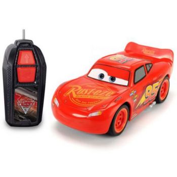 Masina Dickie Toys Cars 3 Single-Drive Lightning McQueen cu telecomanda