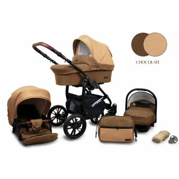 Carucior Optimal 3 in 1 Chocolate de firma original