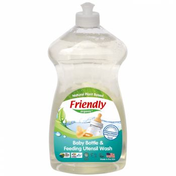 Detergent vase si biberoane fara miros Friendly Organic 739 ml de firma original