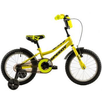 Bicicleta copii Dhs 1601 galben inchis 16 inch