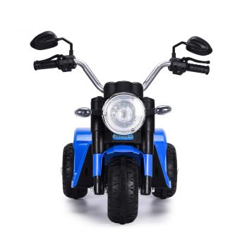 Motocicleta electrica cu scaun din piele Nichiduta Mini 6 volti Blue de firma originala