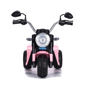 Motocicleta electrica cu scaun din piele Nichiduta Mini 6 volti Pink la reducere