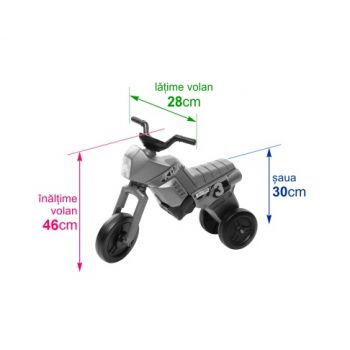 Tricicleta fara pedale Enduro Maxi portocaliu-portocaliu
