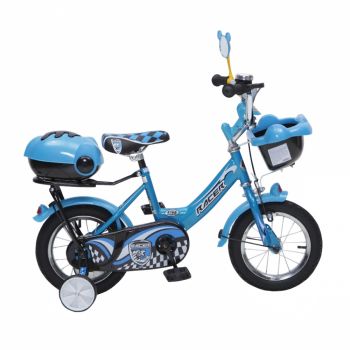 Bicicleta pentru copii cu roti ajutatoare 12inch Racer Blue de firma originala