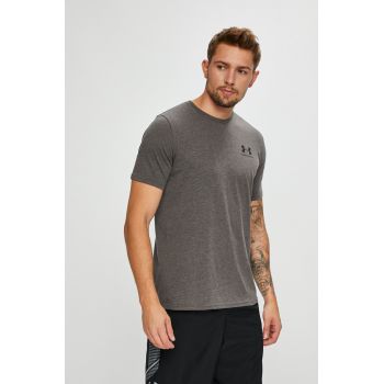 Under Armour tricou barbati, culoarea gri, cu imprimeu, 1326799 ieftin