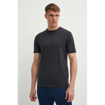 Under Armour tricou barbati, culoarea negru, cu imprimeu, 1326799