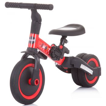 Tricicleta si bicicleta Chipolino Smarty 2 in 1 red ieftina