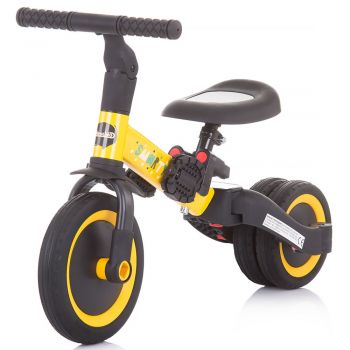 Tricicleta si bicicleta Chipolino Smarty 2 in 1 yellow la reducere